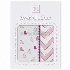 SwaddleDesigns Набор пеленок Swaddle Duo PK Chickies/Chevron