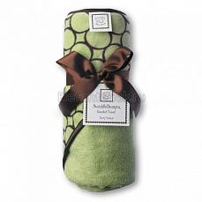 SwaddleDesigns Полотенце с капюшоном Hooded Towel Lime w/BR Mod C