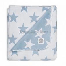 Jollein Плед 100х150 см Light blue Star (Голубые звезды)