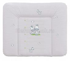 Ceba Baby Матрац пеленальный 70*85 см мягкий на комод Zebra grey W-134-002-260