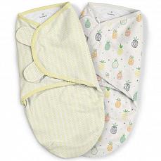 Summer Infant SwaddleMe Organic 2 шт. ананасы-желтый