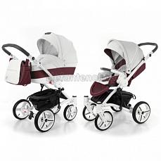 Esspero Grand Tour 2 в 1 Maroon leatherette (шасси White)