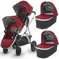 UPPAbaby Vista для двойни (2 в 1) (Аппабеби Виста) Denny (True Red)